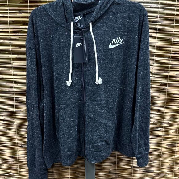 Nike Sportswear Women S Full-Zip Hoodie Black/Sail (Plus Size) Size 2X - Picture 2 of 3